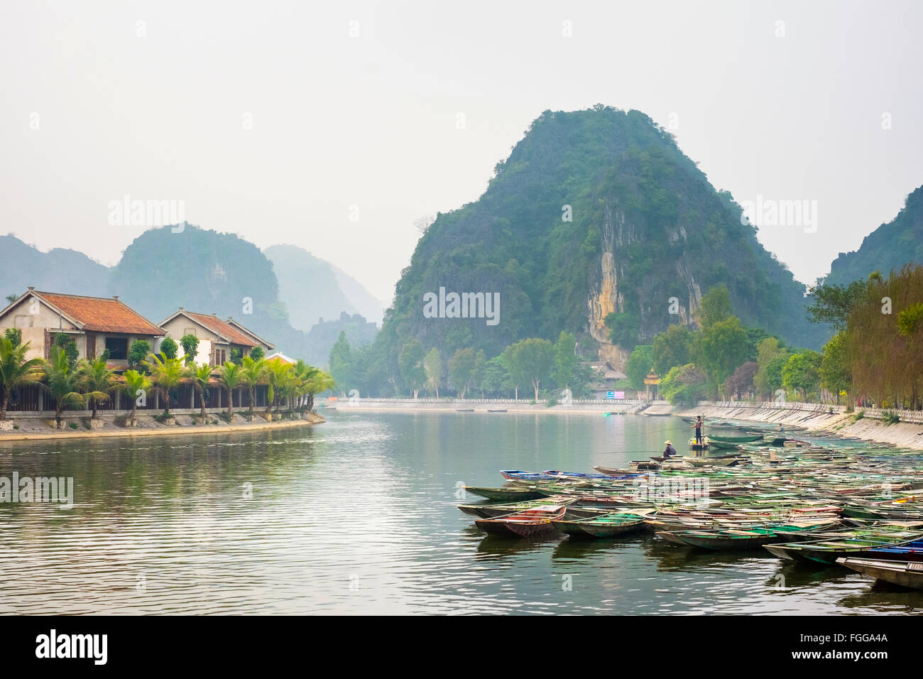 Tam Coc Dorf, Ninh Binh Province, Vietnam Stockfoto