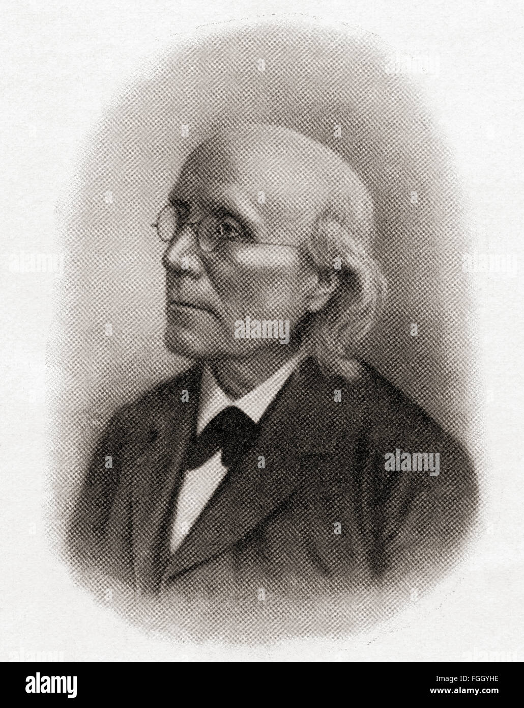 Gustav Theodor Fechner, 1801 – 1887.  Deutscher Philosoph, Physiker und experimenteller Psychologe. Stockfoto