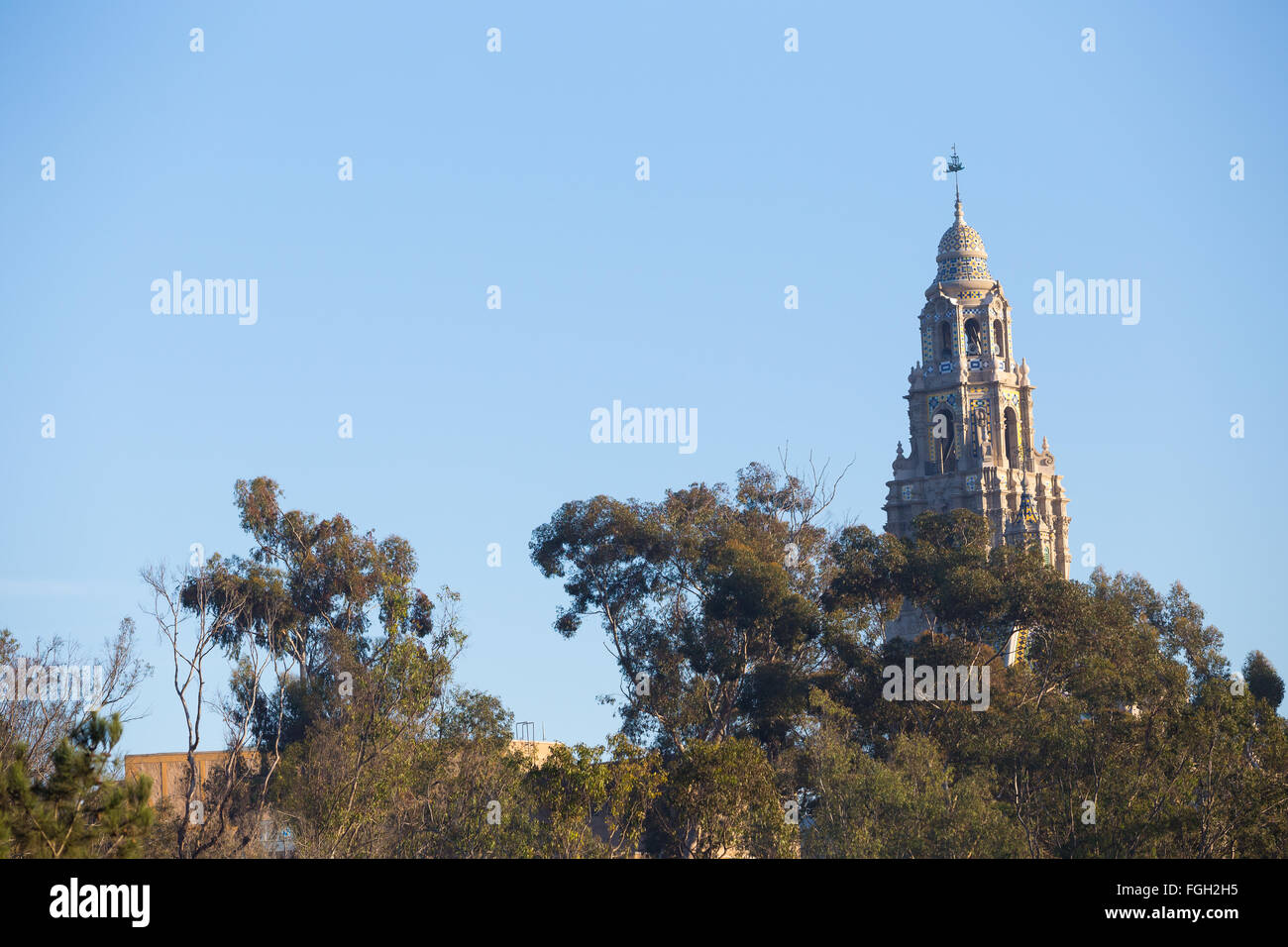 Sehr große katholische Pfarrgemeinde Domkirche in San Diego Kalifornien. Stockfoto