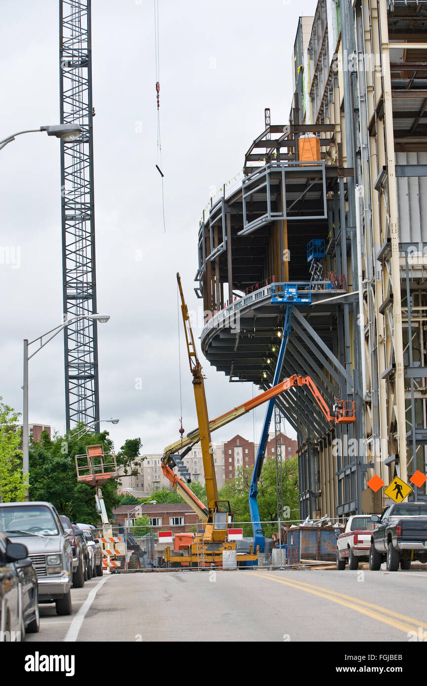 Sportarena im Bau in Tennessee Stockfoto
