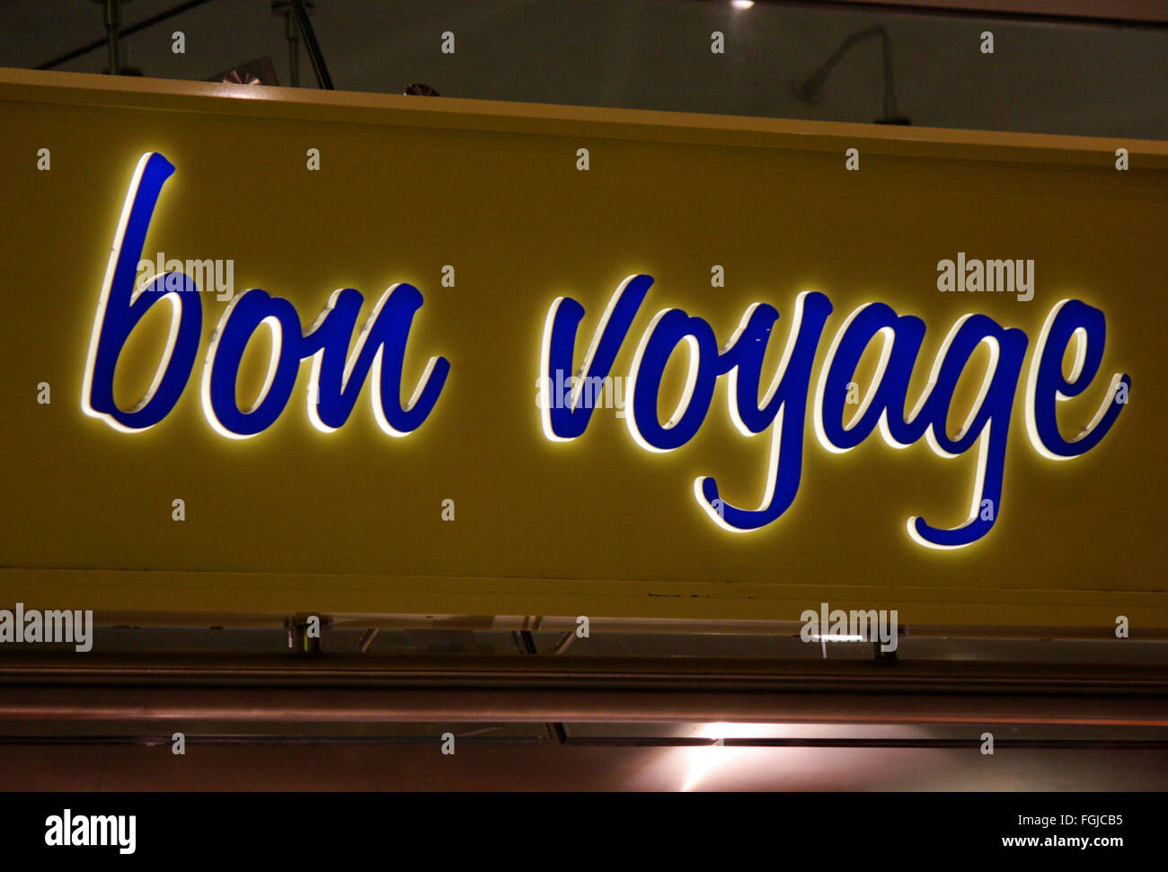 Markenname: "bon voyage", Berlin. Stockfoto