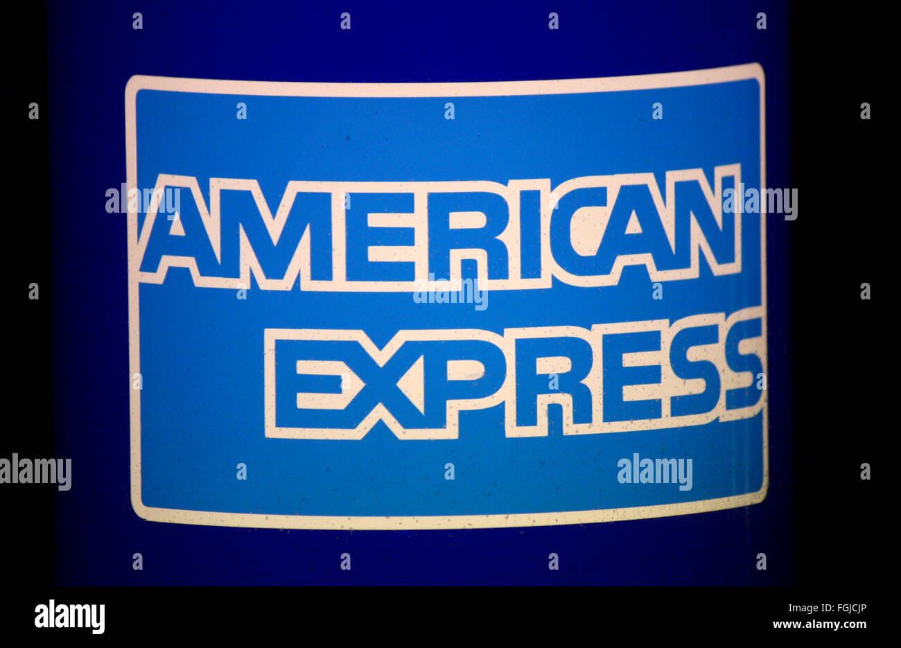 Markenname: "American Express", Berlin. Stockfoto