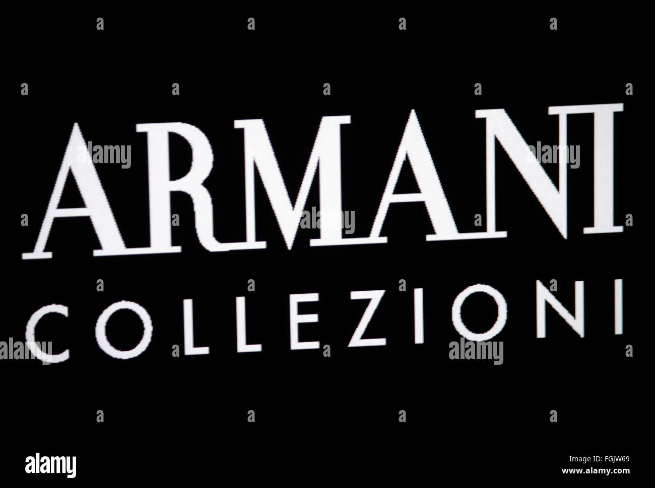 Markenname: "Armani", Berlin. Stockfoto