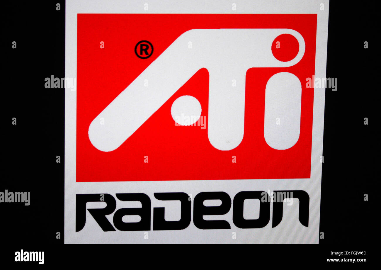 Markenname: "Ati Radeon", Berlin. Stockfoto
