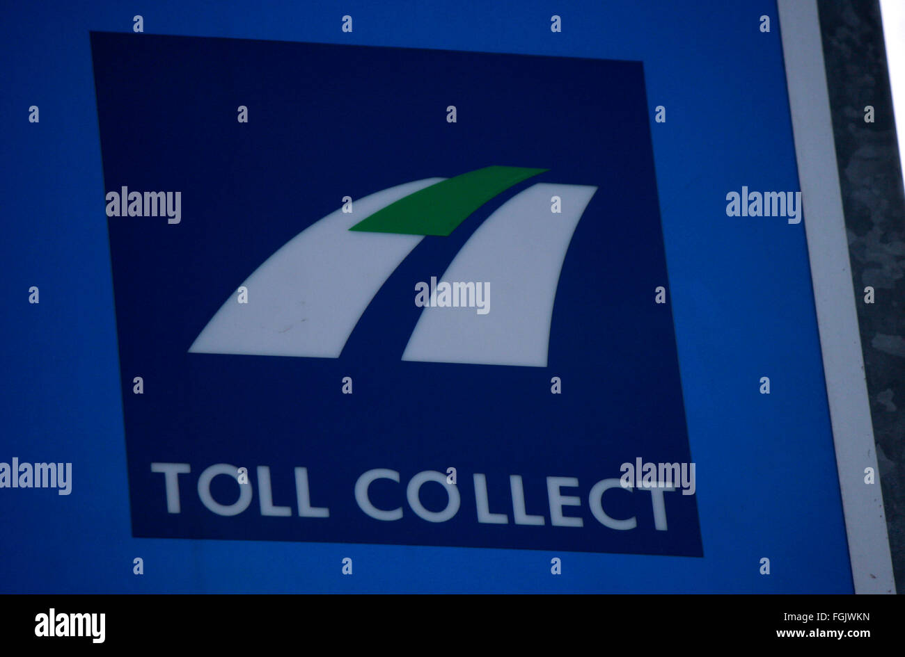 Markenname: "Toll Collect", Berlin. Stockfoto