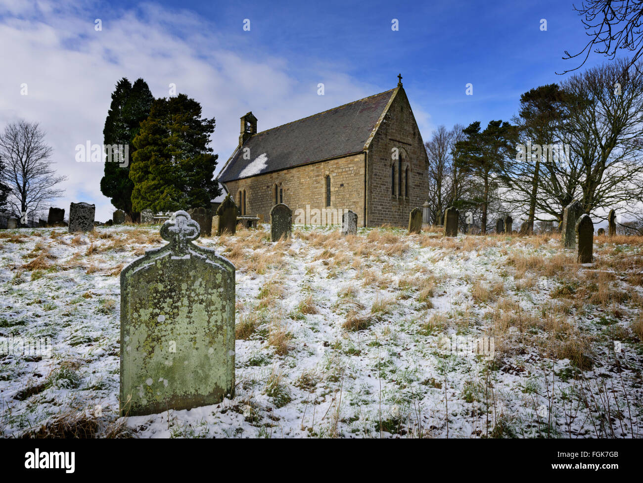 Alle Heiligen Pfarrkirche Muggleswick Stockfoto