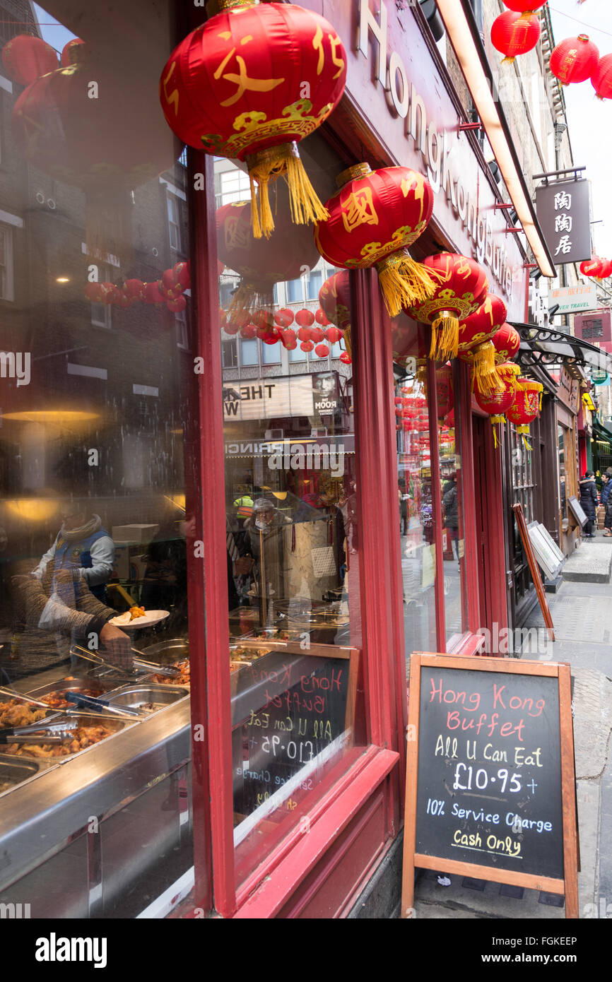 Chinesisches Neujahr in Chinatown, London, UK Stockfoto