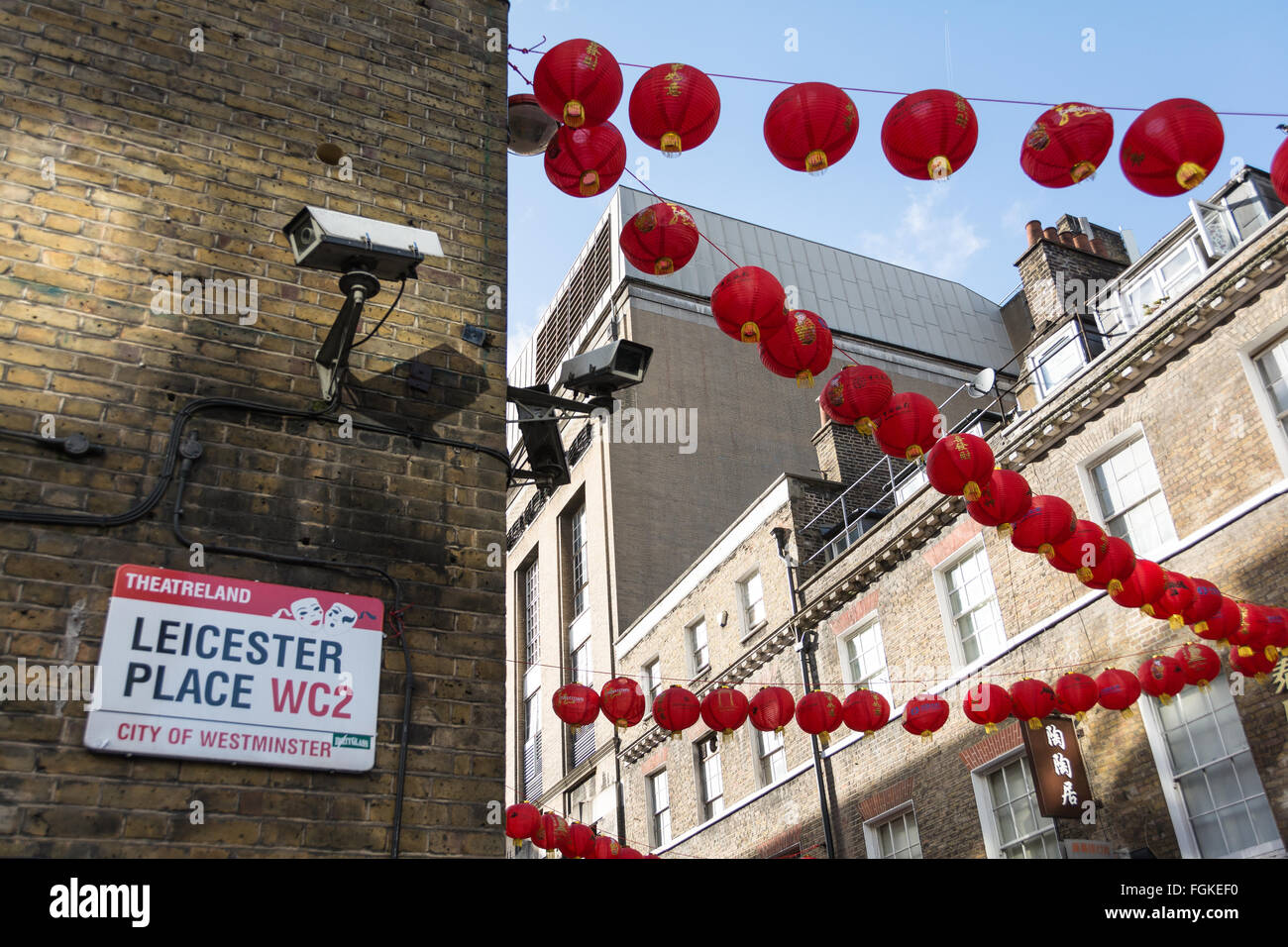 Chinesisches Neujahrsfest in Chinatown London, Großbritannien Stockfoto