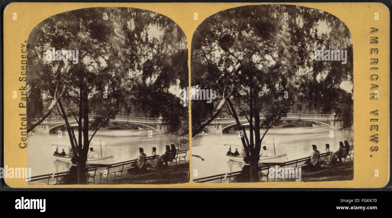 Bogenbrücke, fernen Anzeigen von Chase, W. M. (William M.), ca. 1818-1901 Stockfoto