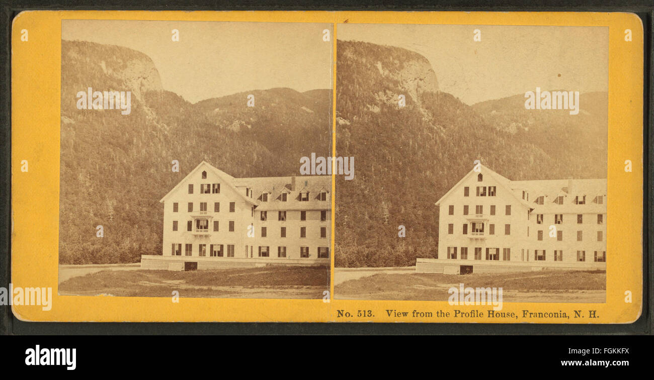 Blick vom Profil Haus, Franken, N.H, Gebrüder Kilburn Stockfoto
