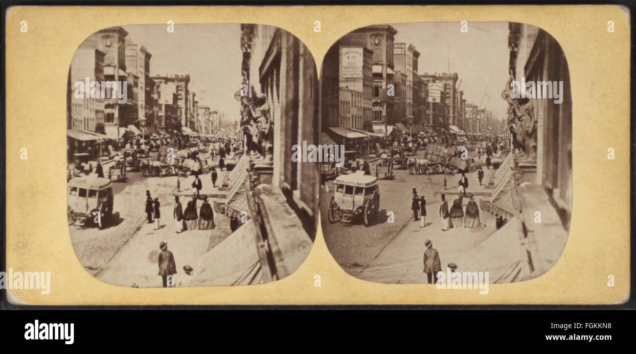 Broadway, durch Notman, William, 1826-1891 Stockfoto