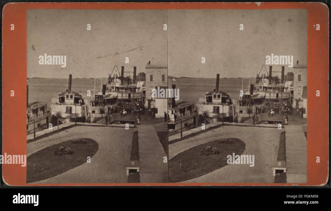 Blick auf 1000 Island House andocken, von A. C. McIntyre Stockfoto
