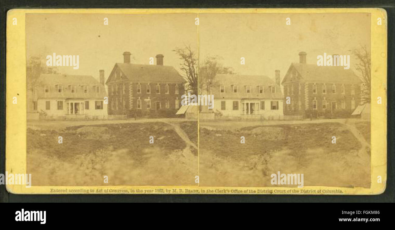 Blick aus zwei Gebäuden, Brady, Mathew B., 1823 (ca.)-1896 Stockfoto
