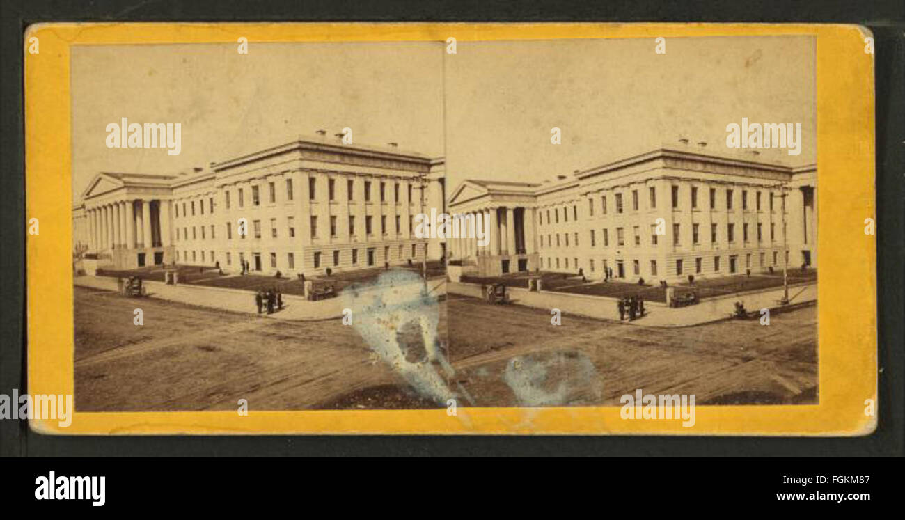 Ansicht des US-Patentamts, Washington, DC, durch G. D. Wakely Stockfoto