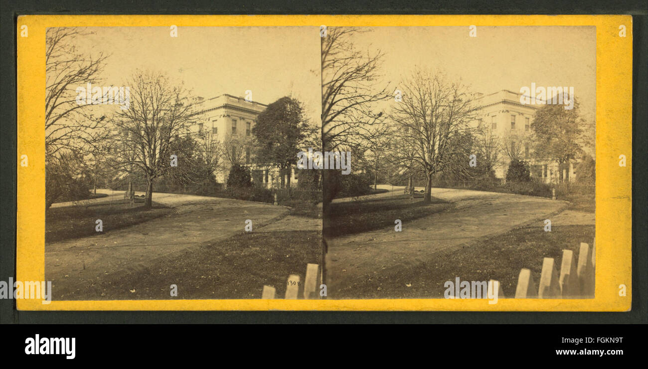 Weiße Haus Garten, Südseite, von E. & h.t. Anthony (Firm) 2 Stockfoto