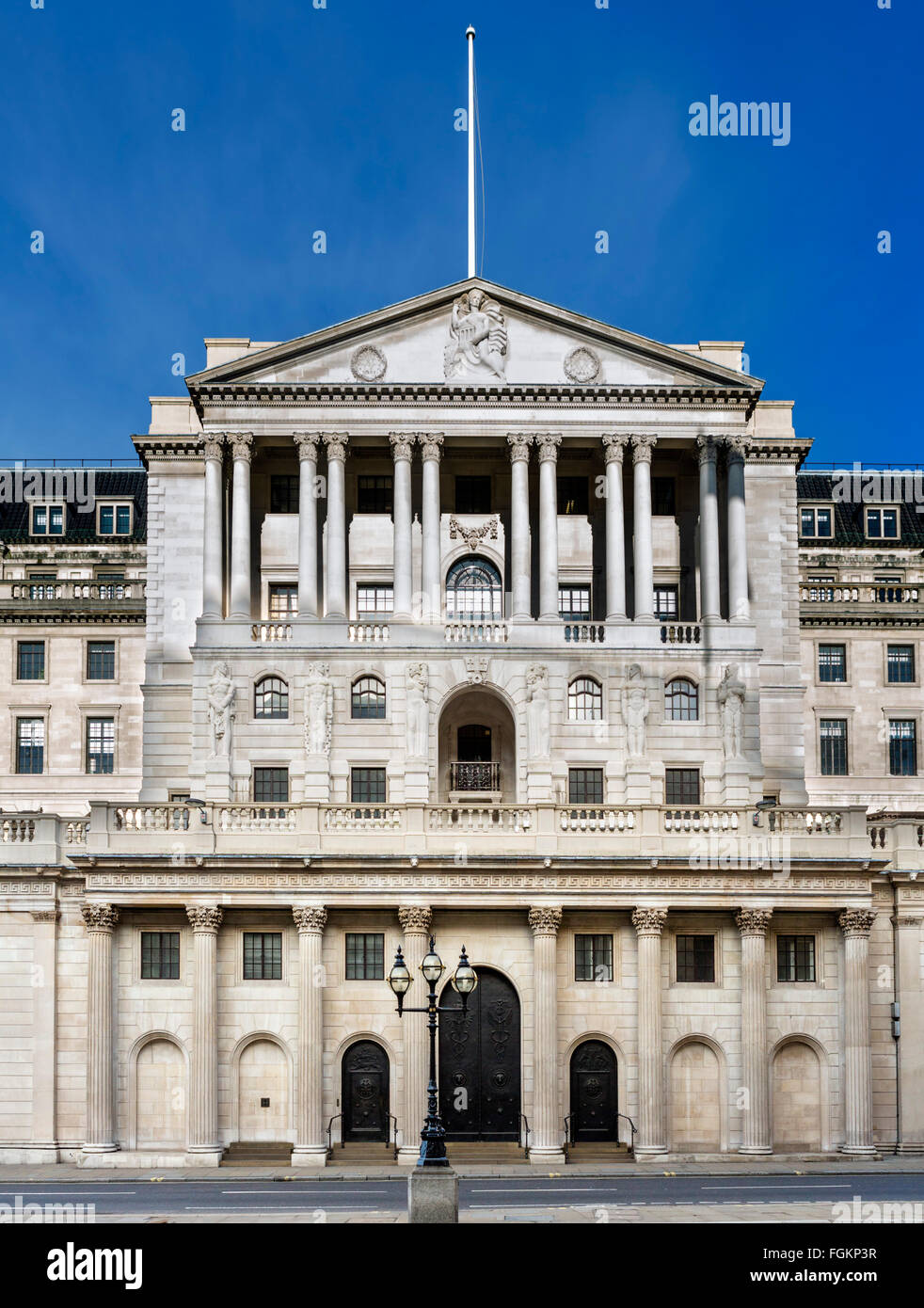 Die Bank of England, Threadneedle Street, City of London, London, England, Vereinigtes Königreich Stockfoto