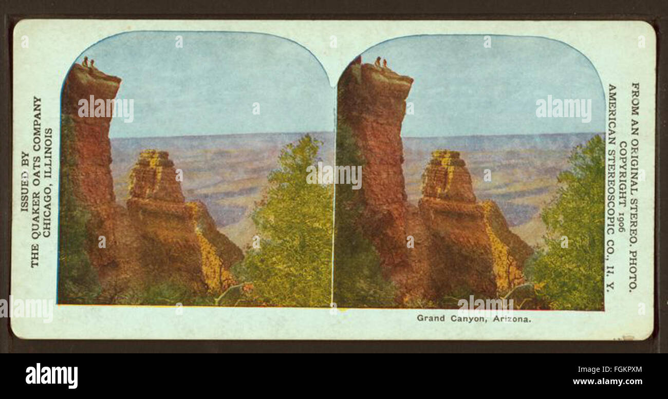 Grand Canyon, Arizona, aus Robert N. Dennis Sammlung von stereoskopischen Ansichten 3 Stockfoto