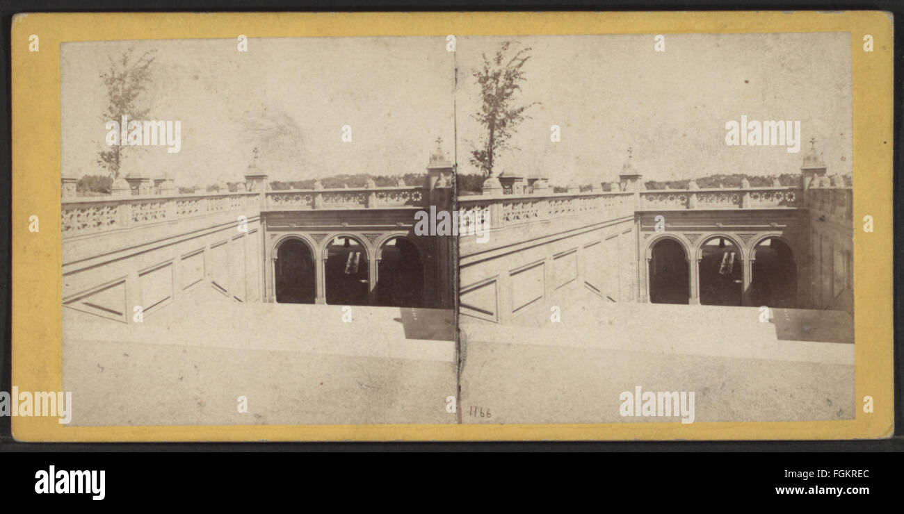 Ein Vintage-Foto von E. & H.T. Anthony (Firma), das die Südtreppe der Terrasse zeigt und die architektonische Schönheit und historische Bedeutung der Struktur festlegt. Stockfoto