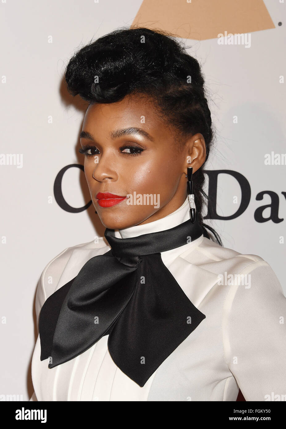 JANELLE MONAE amerikanisches Sänger im Februar 2016. Foto Jeffrey Mayer Stockfoto