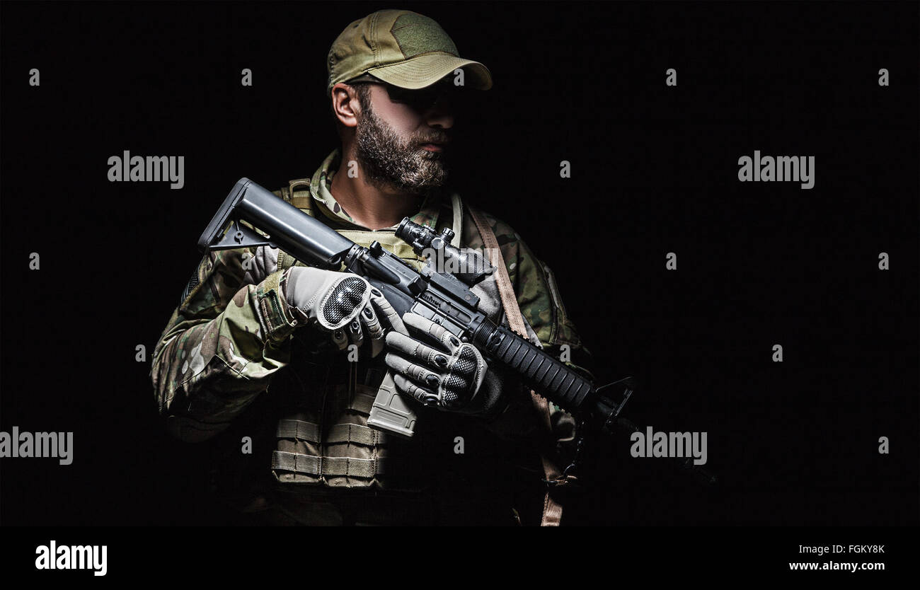 US Army Green Beret Stockfoto