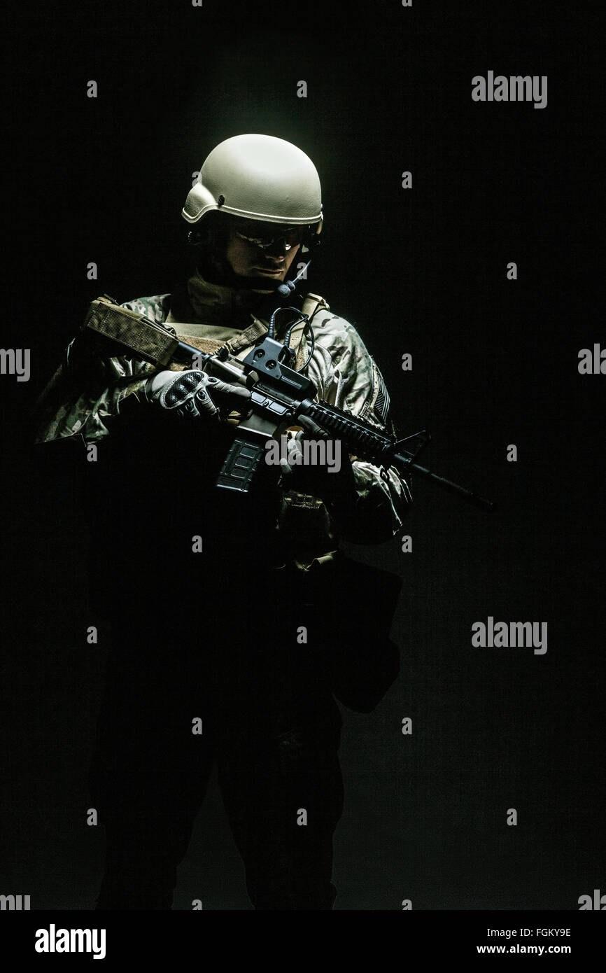 Soldat der US Army Special Forces Group Stockfoto