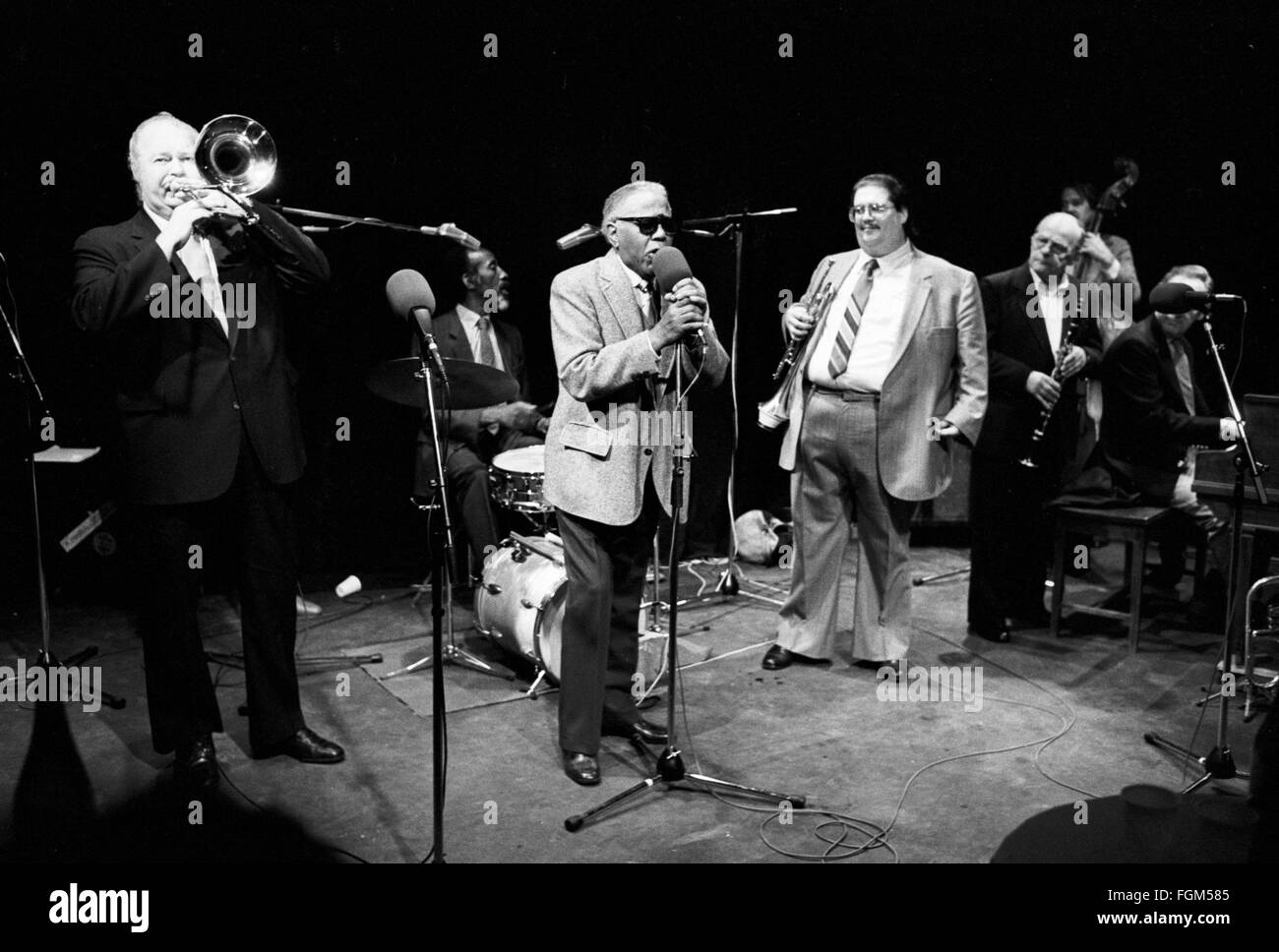 Bobby Pratt an der Posaune, Eddie Locke am Schlagzeug, Roy Eldridge am