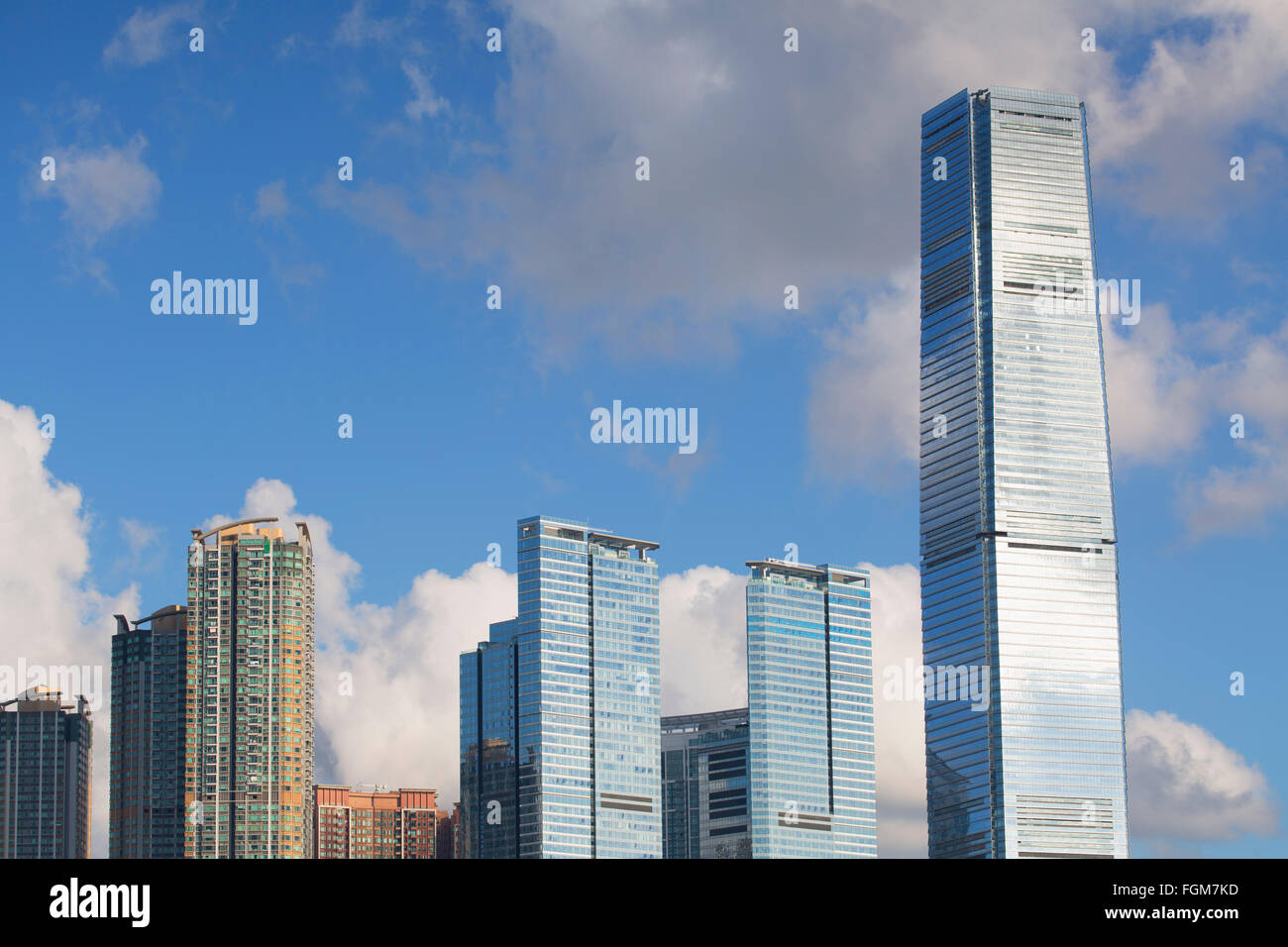 International Commerce Centre (ICC), West Kowloon, Hong Kong, China Stockfoto