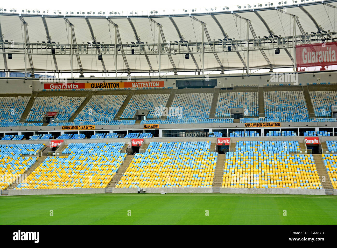 Das Maracana-Stadion der Tempel des Fußball-Olympia-Gelände im Jahr 2016 Rio De Janeiro Brasilien Stockfoto