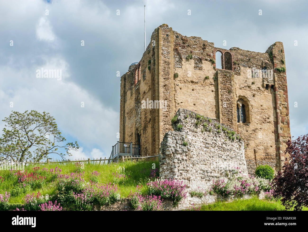 Der Keep von Guildford Castle, Surrey, England Stockfoto