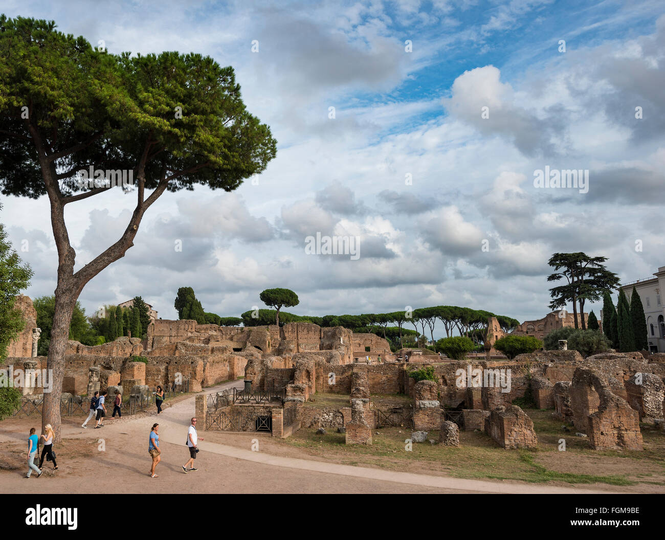 Bleibt der Domus Augustana, Palatin, Rom, Latium, Italien Stockfoto