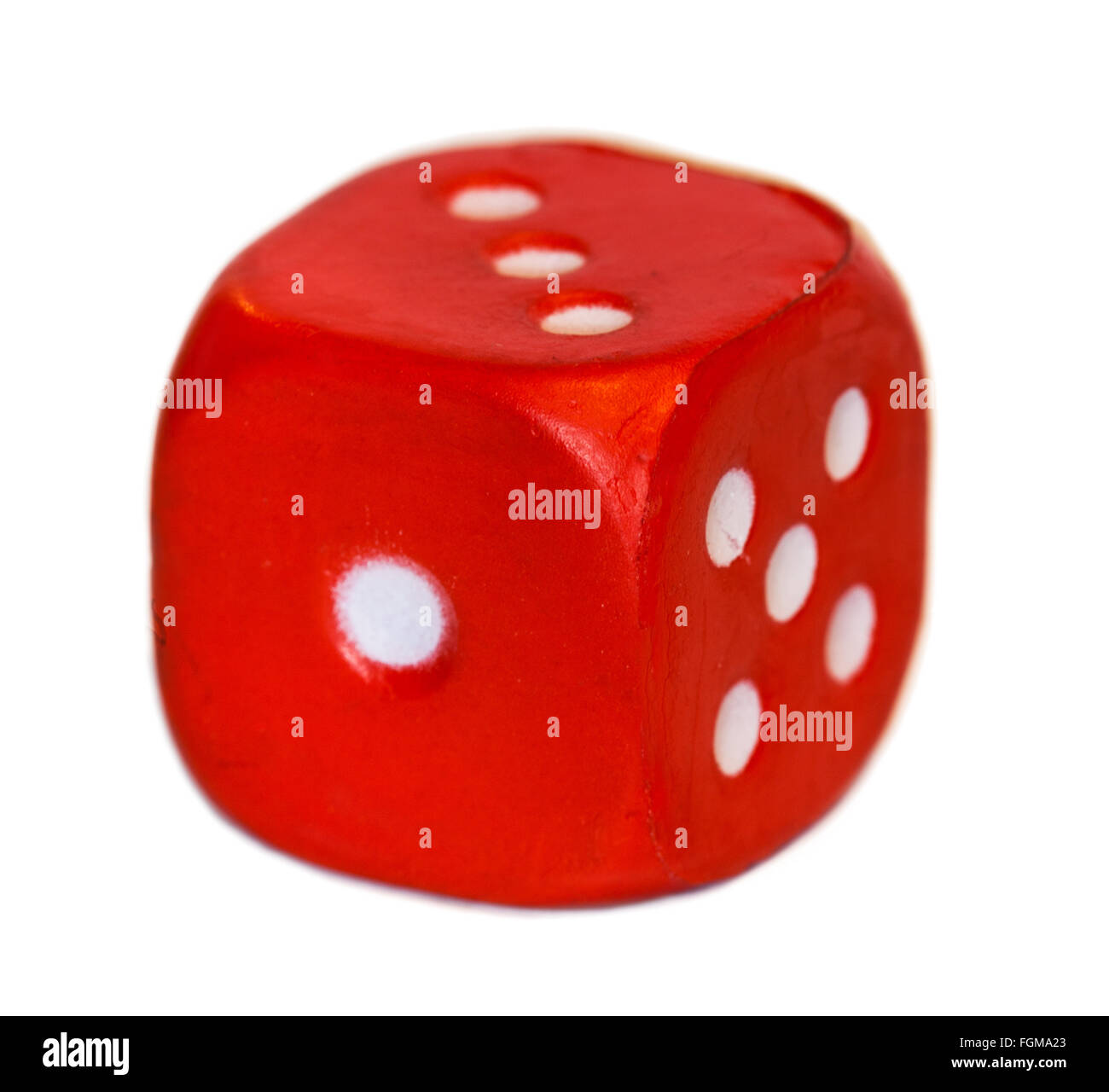 Würfel-rot Stockfoto