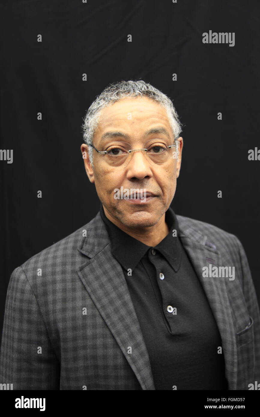 Giancarlo Esposito Gustavo "Gus" Fring brechen schlechte Schauspieler TV star in London, Vereinigtes Königreich. 21. Februar 2016. Promi-stars prominente London, UK. 21. Februar 2016. Walking Dead Convention Walker Stalker Con Olympia London versammeln 21.02.2016 walking dead Fans, um Stars der Show und Stände, die alles, um mit dem hit Zombie American zeigen, Fotos mit einem Stern oder einem Zombie zu sehen. Cosplayer & Untoten Wanderer roaming der Event-Etage unterhalten die Massen. Stände mit Make-up und Charaktere aus der Serie. Bildnachweis: Paul Thompson/Alamy Live-Nachrichten Stockfoto