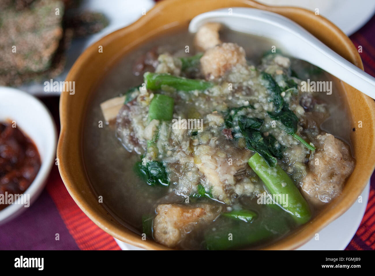 Oder Lam Gemüse Eintopf besondere lokale Fleischgericht aus Laos Stockfoto