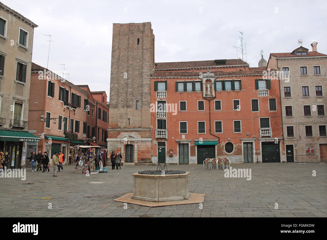 Ehemalige Kirche Santa Margherita, Campo Santa Margherita, Dorsoduro, Venedig, Veneto, Italien, Adria, Europa Stockfoto
