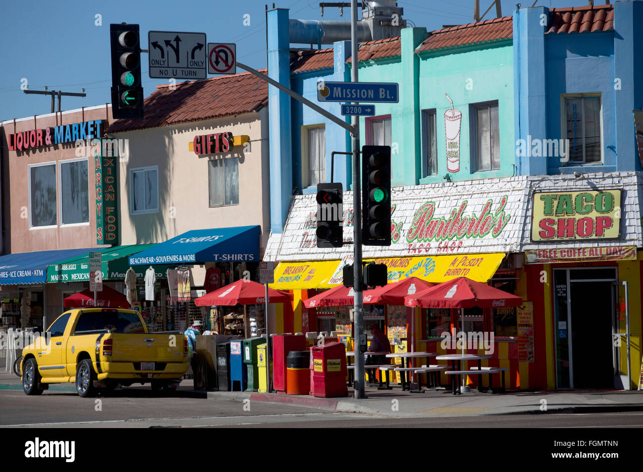 Mission Beach, Kalifornien, USA Stockfoto