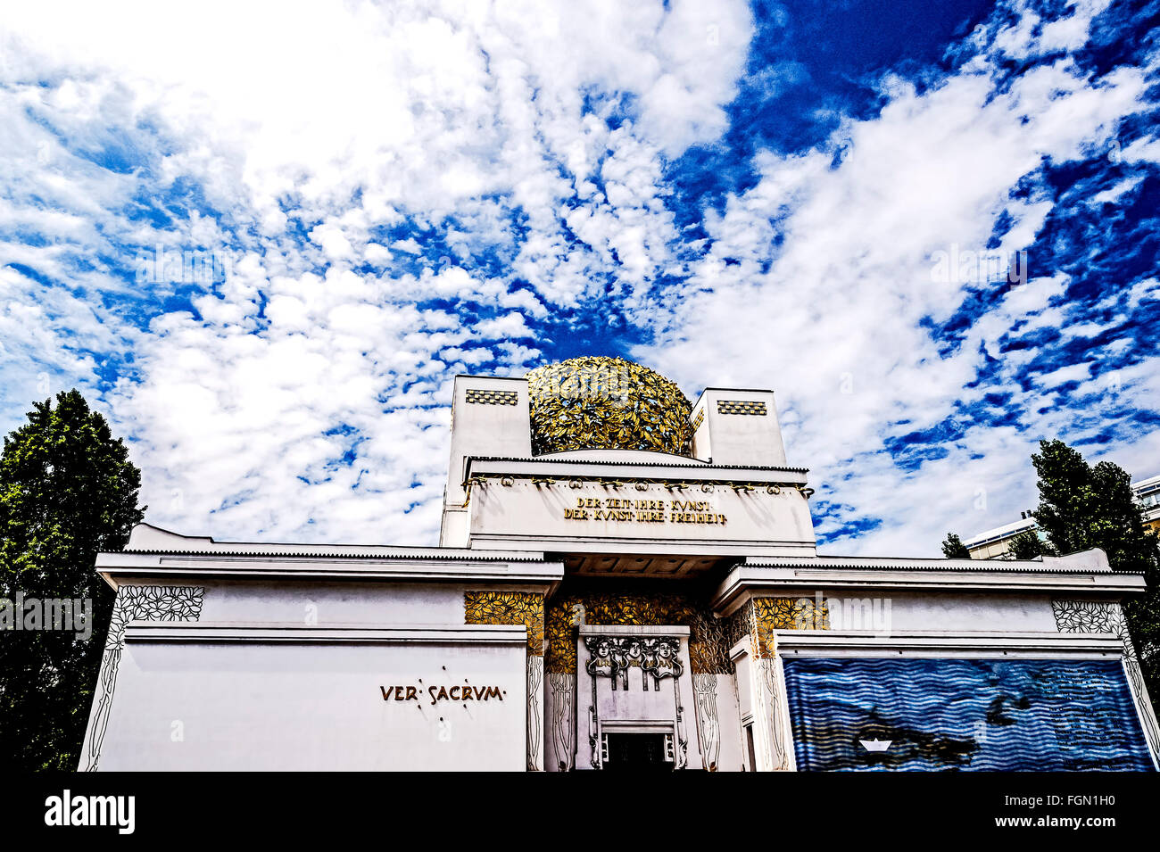 Museum der Wiener Sezession, Nahe Naschmarkt Stockfoto