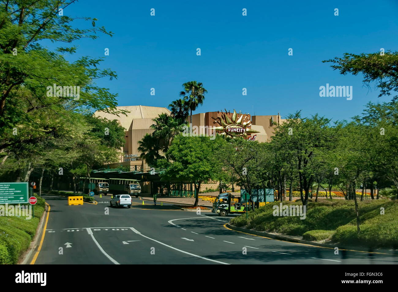 Landschaft von Sun City, Südafrika Stockfoto