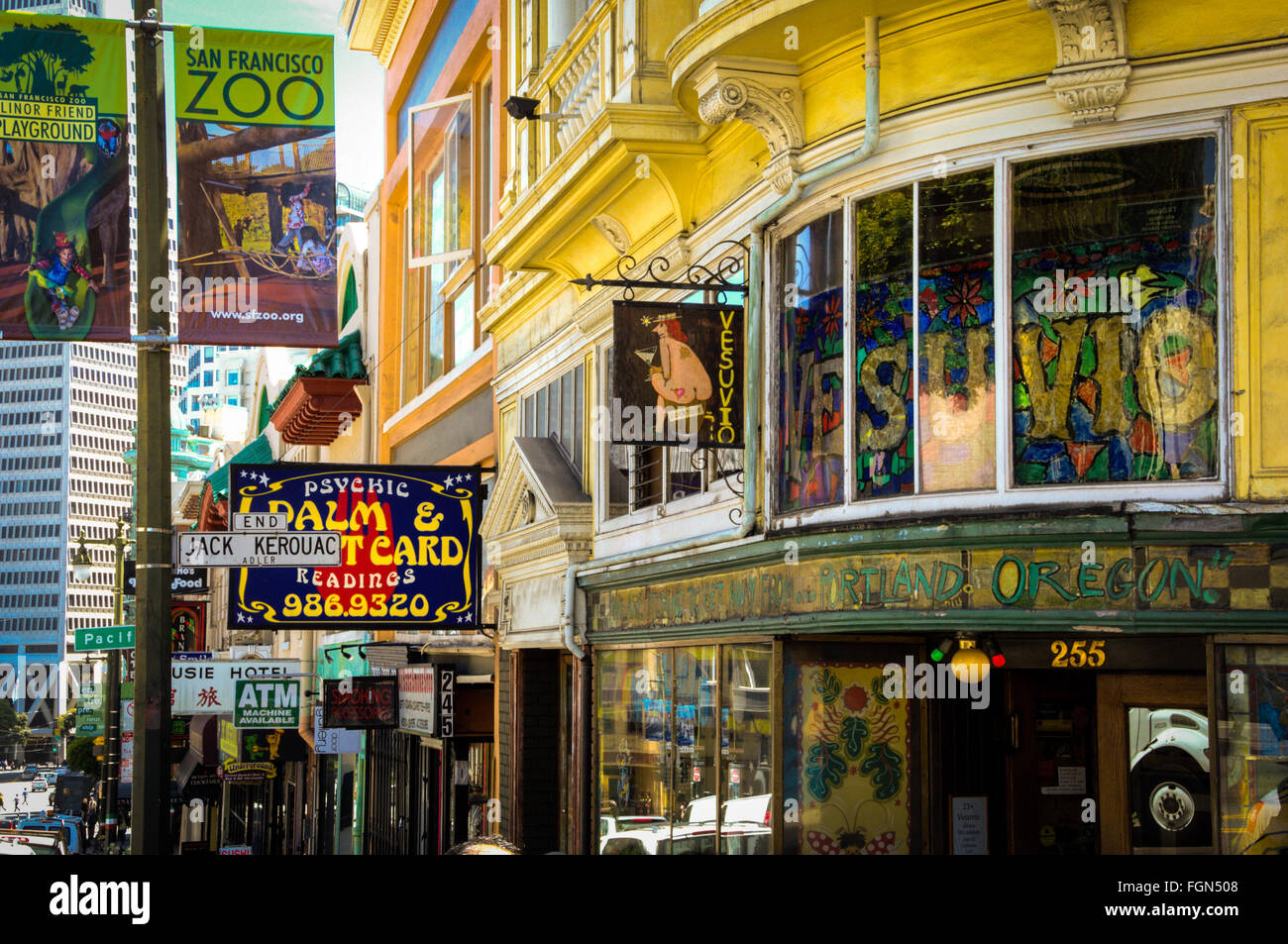 San Francisco, Leben auf der Straße, Art Deco, San Francisco Zoo Stockfoto