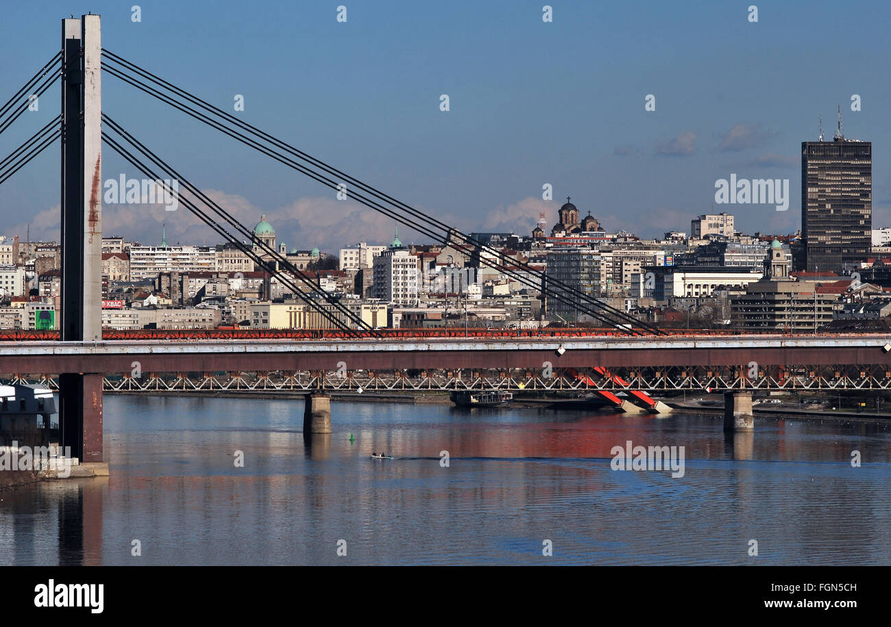 Belgrads panorama Stockfoto