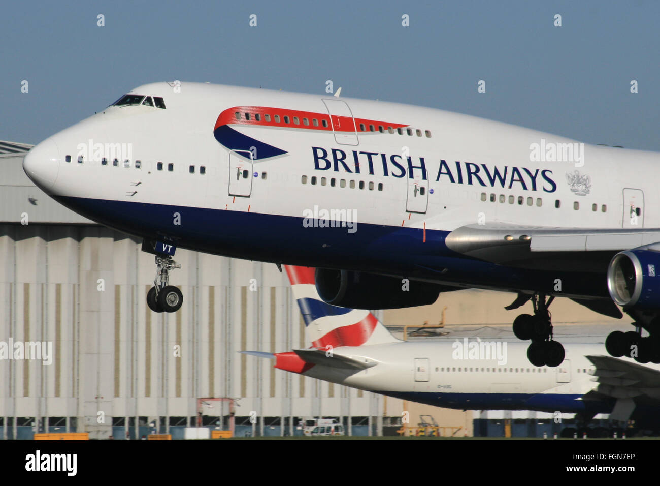 BRITISH AIRWAYS BOEING 747 Stockfoto