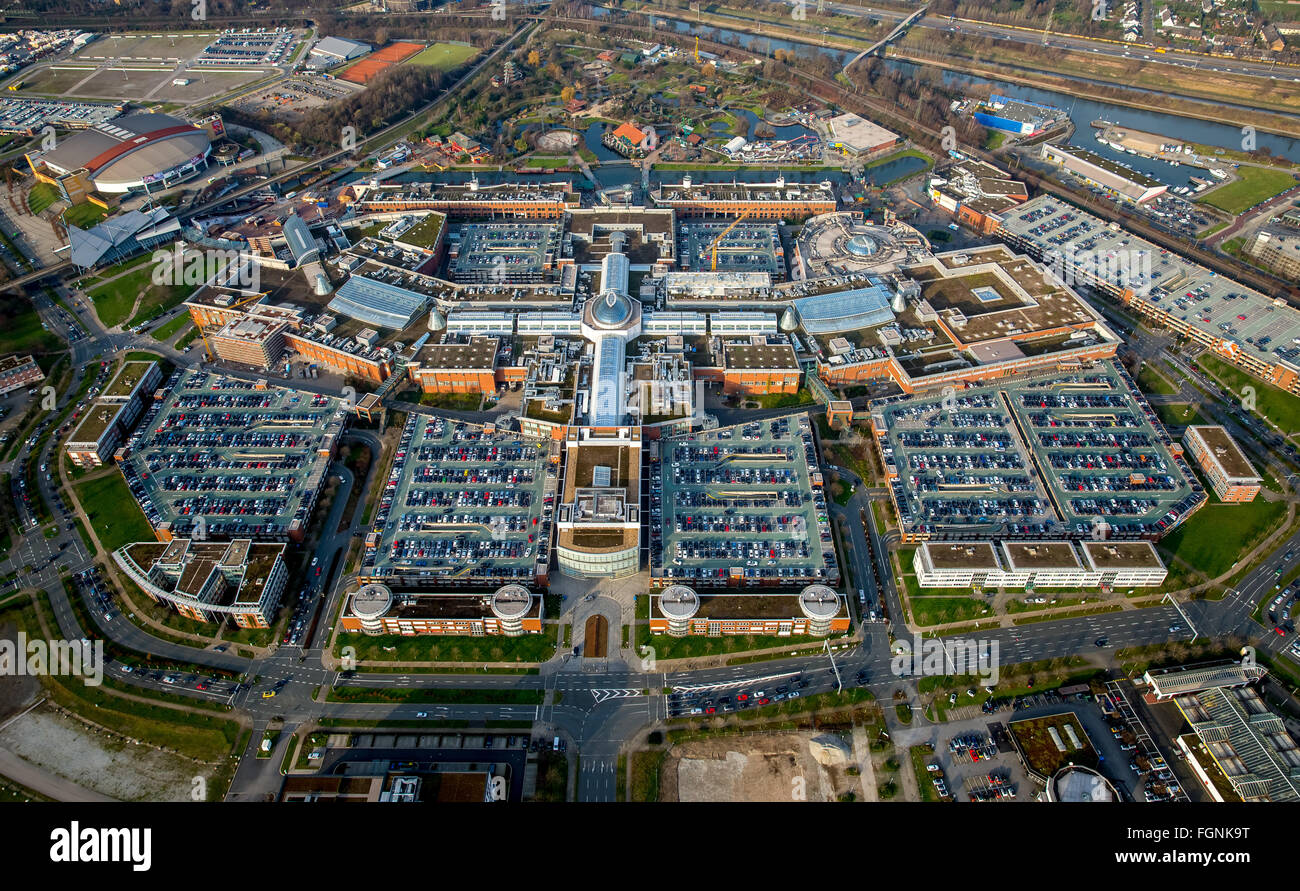 Einkaufszentrum Centro, größten Einkaufs- und Freizeitzentrum Europas, Oberhausen, Ruhrgebiet, Nordrhein-Westfalen Stockfoto
