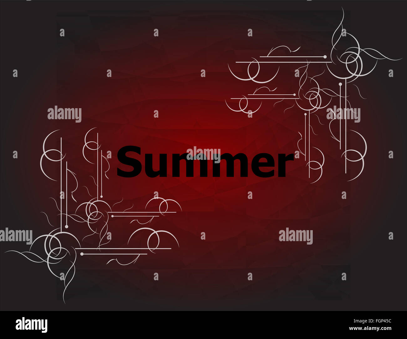 Elemente für Sommer kalligrafischen Designs. Vintage Schmuck. Alles für den Sommerurlaub Stockfoto