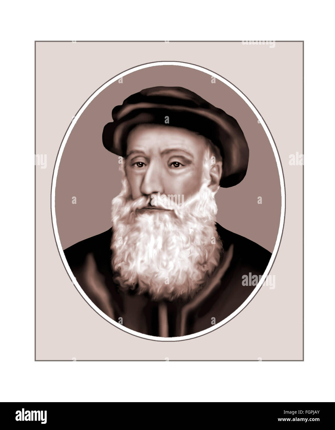 Vasco da Gama, Navigator, Explorer, Porträt Stockfoto