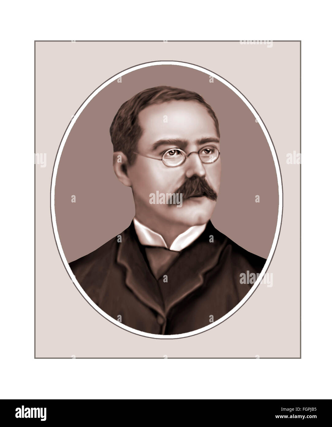Rudyard Kipling, Schriftsteller, Dichter, Porträt Stockfoto