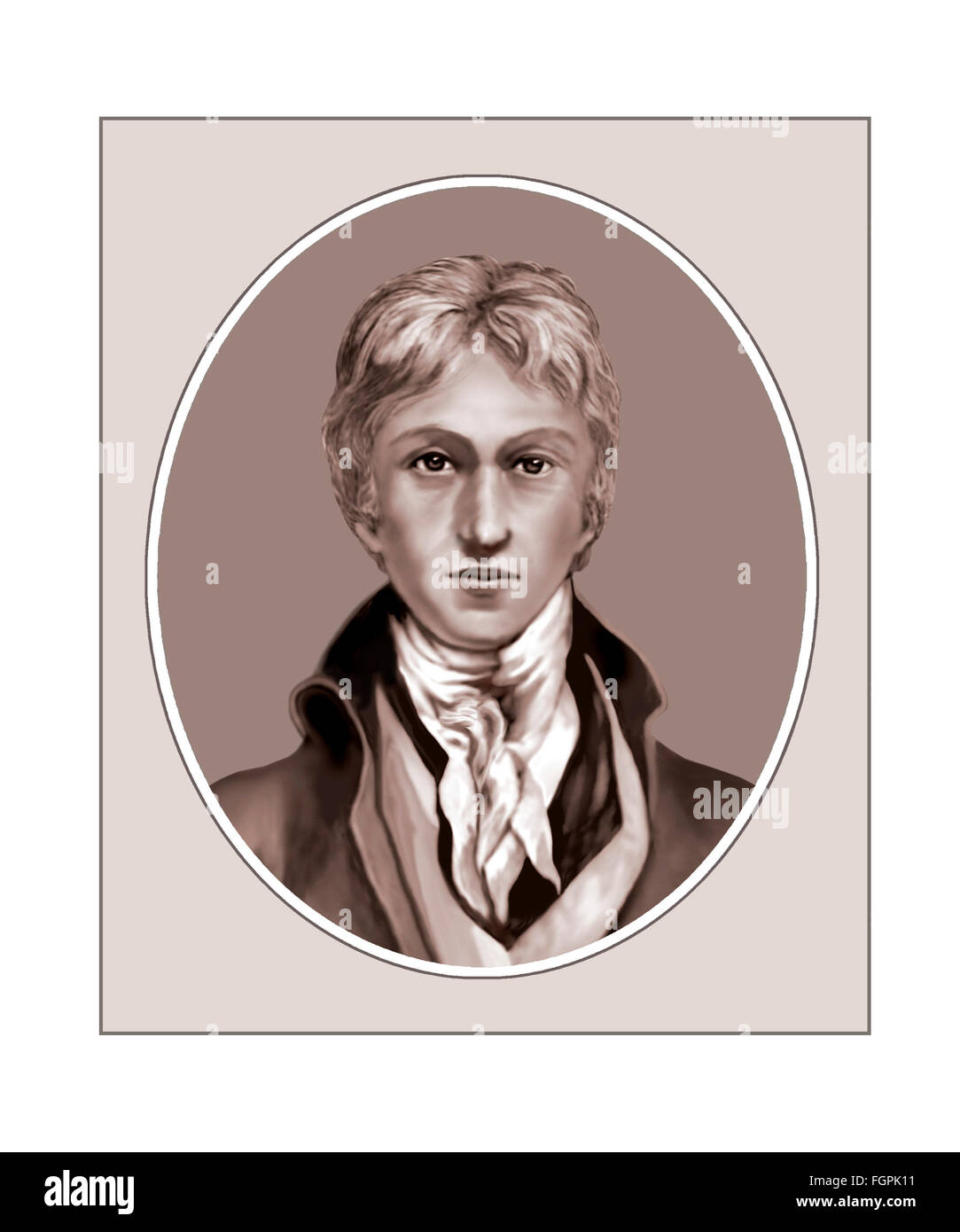 Joseph Mallord William Turner, Maler, Portrait Stockfoto