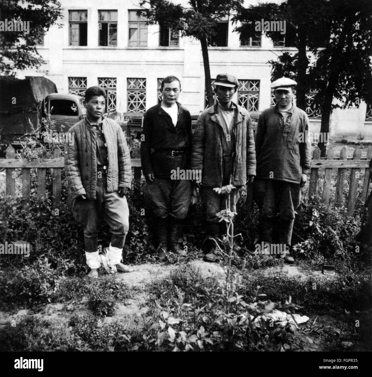 Zweiter Weltkrieg, Sowjetunion, sowjetische Kriegsgefangene, Ukraine, Sommer 1941, Foto aufgenommen von einem Mitglied des Reichsarbeitsdienstes (Rad), , Zusatzrechte-Clearences-nicht vorhanden Stockfoto