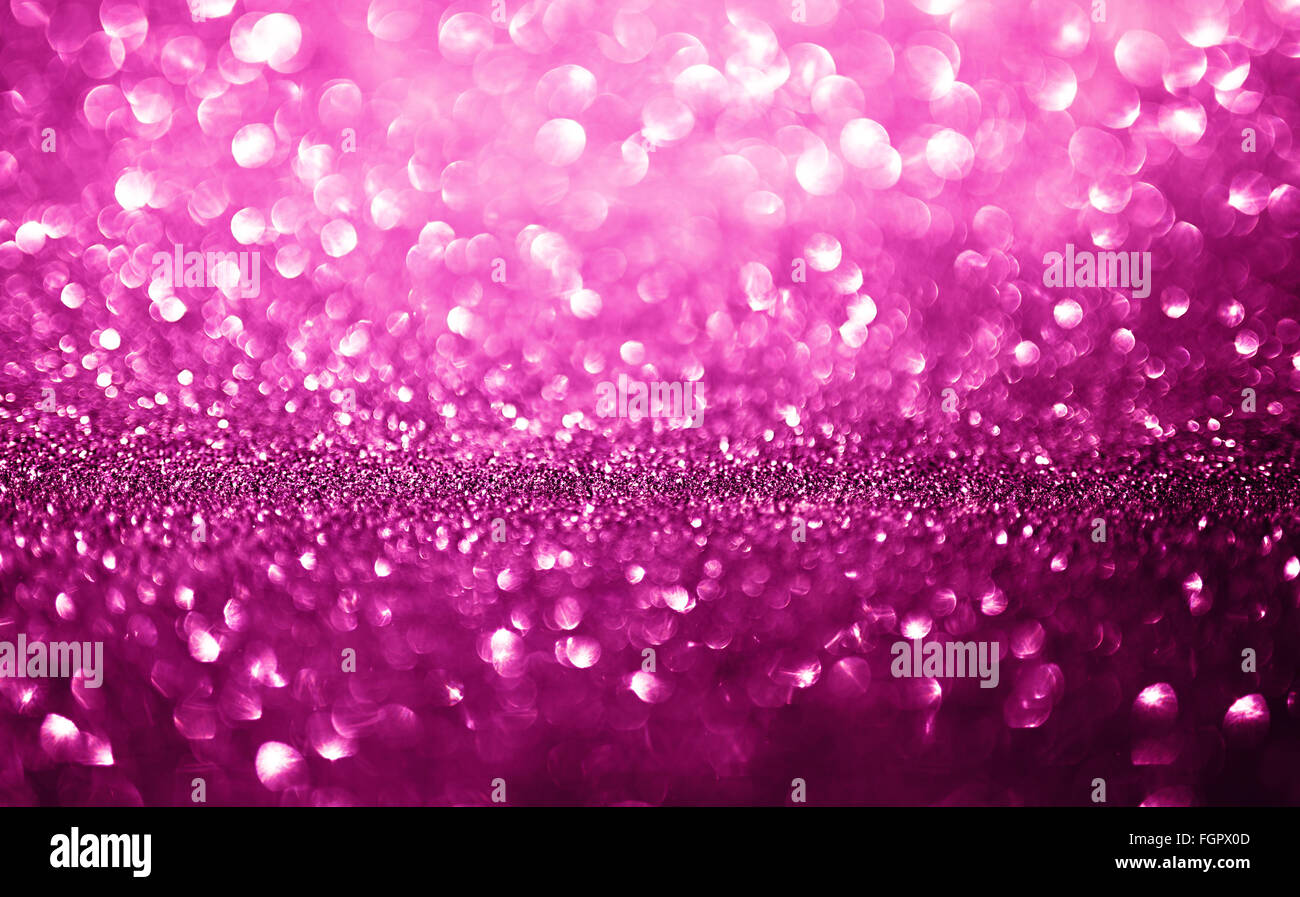 Lila Hintergrund. Eleganter abstrakten Hintergrund mit Bokeh unscharf gestellt Lichter Stockfoto