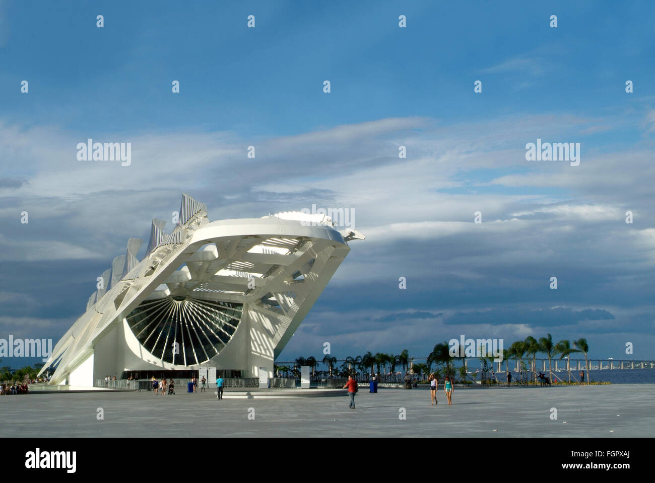 Rio De Janeiro, Brasilien - 18. Februar 2016, Museum von morgen (Morgen-Museum), entworfen vom spanischen Architekten Santiago Calatra Stockfoto