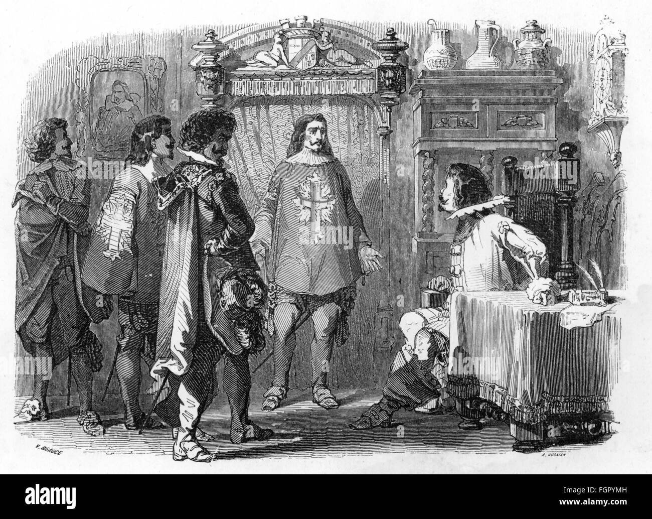 Literatur, 'Die Drei Musketiere' (Les Trois Mousquetaires), Von Alexandre  Dumas Dem Älteren, 3. Kapitel, Die Musketiere