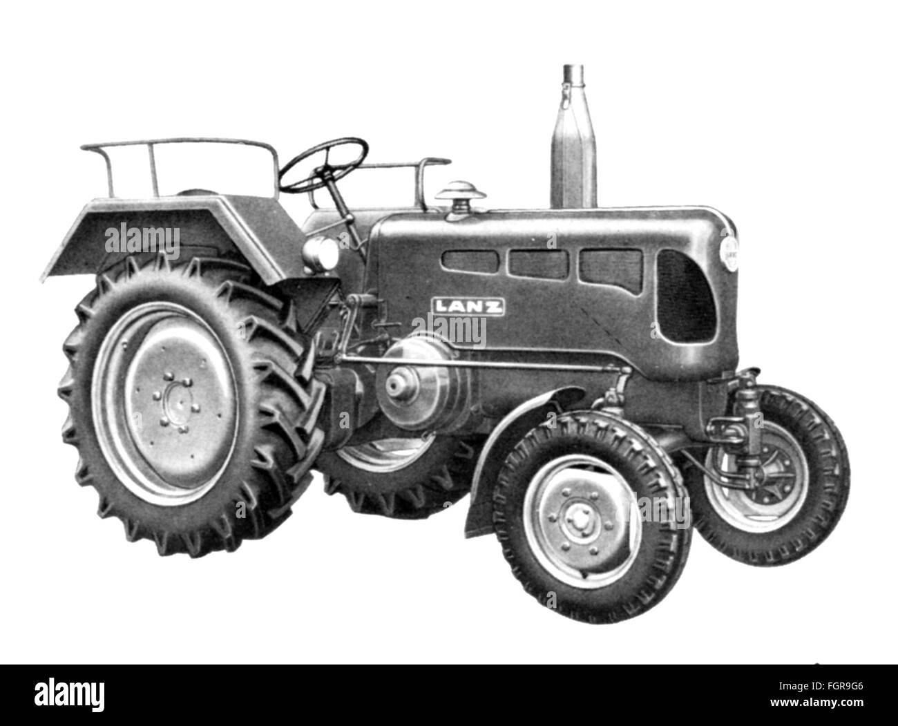 Landwirtschaft, Maschinen, Traktor Typ Bulldog Diesel by Heinrich Lanz AG, 1955, zusätzliche-Rights-Clearences-not available Stockfoto